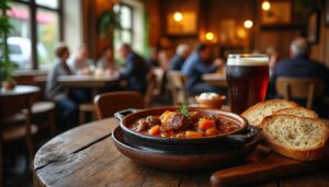 découvrez les estaminets incontournables de lille et savourez la traditionnelle carbonnade flamande, un plat typique plein de saveurs authentiques.