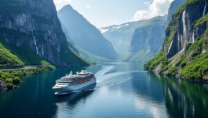 découvrez la norvège à travers une croisière inoubliable dans le geirangerfjord, l'un des fjords les plus emblématiques et spectaculaires. plongez au cœur de paysages majestueux et de la nature sauvage.