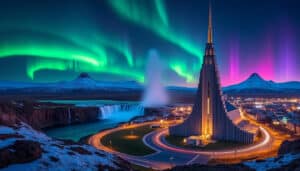 découvrez reykjavík, la capitale de l'islande, ses aurores boréales spectaculaires et le célèbre cercle d'or, un itinéraire incontournable alliant nature et merveilles géothermiques.