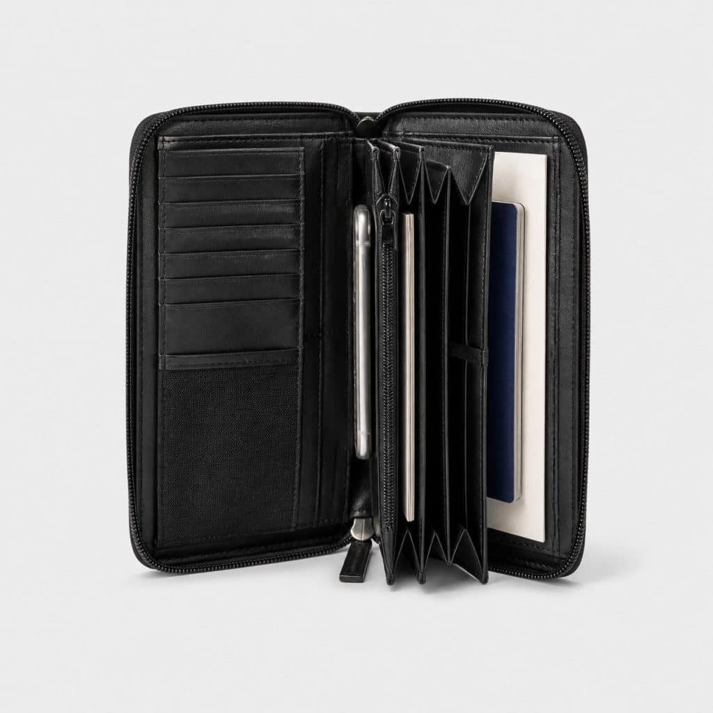 Portefeuille de voyage familial multi-passeports avec protection RFID