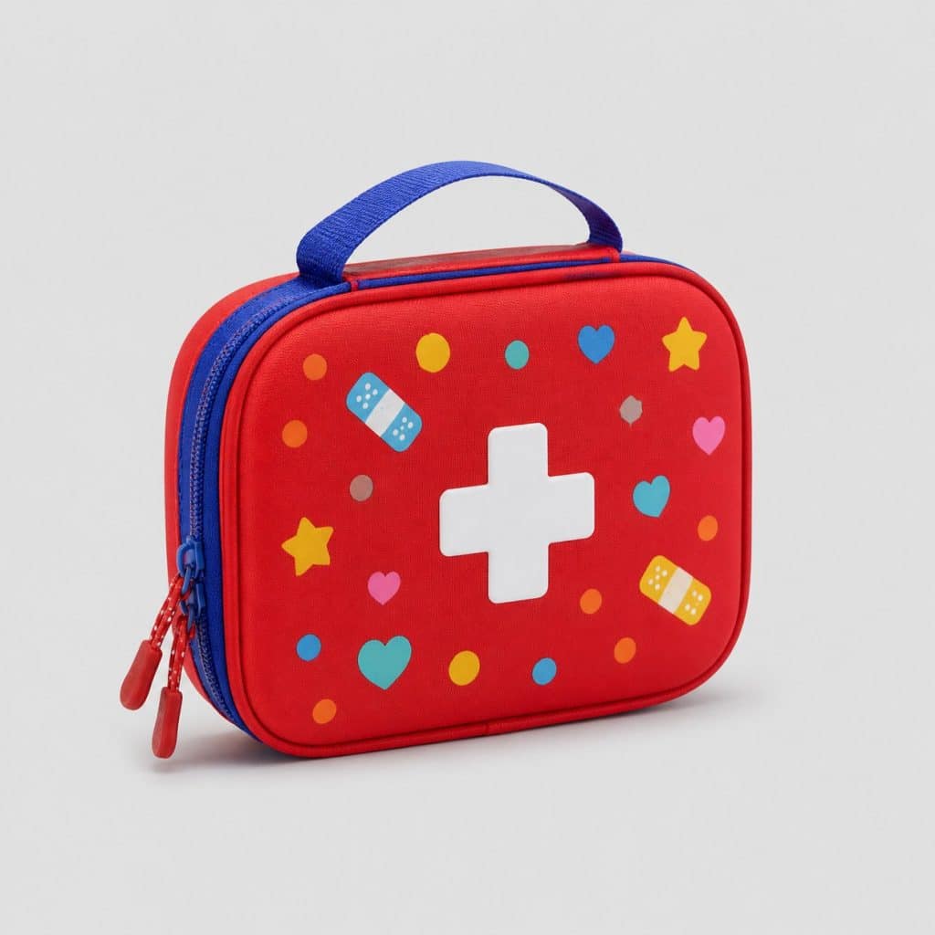 Trousse de premiers secours compacte pour enfant certifiée CE