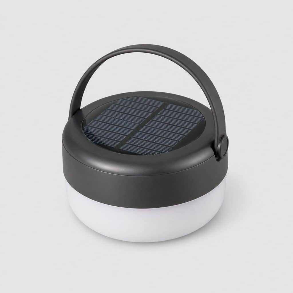 Lampe solaire rechargeable compacte pour camping et pêche