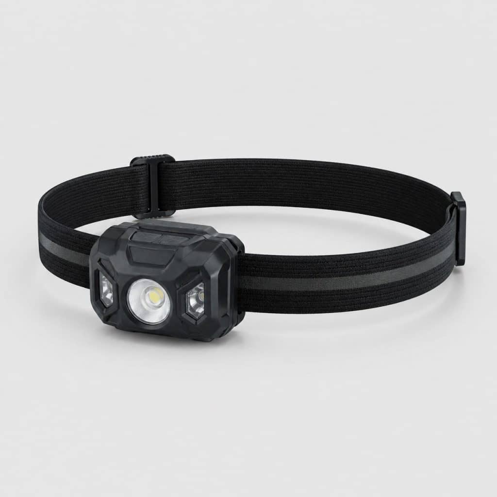 Lampe frontale rechargeable haute puissance 1200 lumens