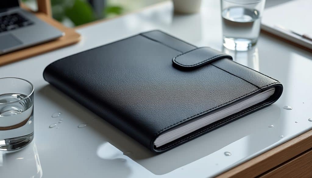 découvrez si une pochette de documents en similicuir résiste à l’eau et comment la protéger de l’humidité pour préserver vos papiers.